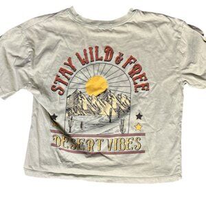 💸 Urban Nation Stay Wild Desert Vibes Green Crop / Sz sm